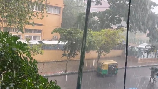 Bengaluru Lashed By Intense Monsoon Rains And Rare Thunderstorms