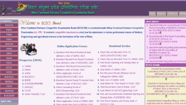 Bihar NEET UG Counselling Round 1 Allotment Result Is Out Steps To Download