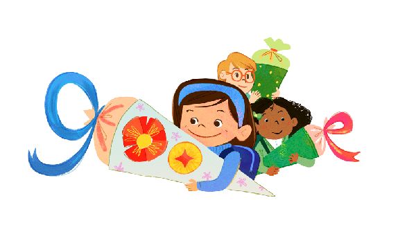 Google Doodle Celebrates The Schultüte Tradition In Germany Google Doodle Celebrates The Schultüte Tradition In Germany
