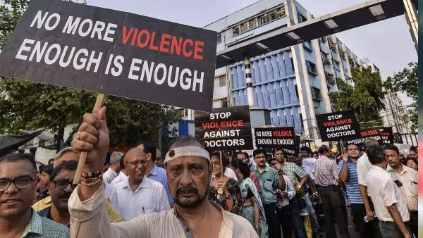 Protesting doctors file photo