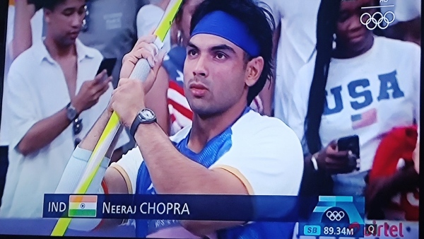 Neeraj Chopra s Javelin Throw Final At Paris Olympics 2024 Neeraj Chopra of India second with 89 45m