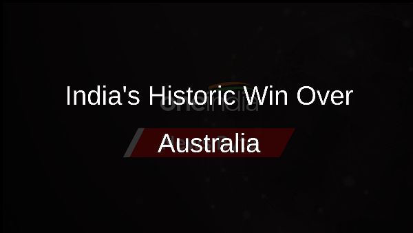Indias Historic Win Over Australia