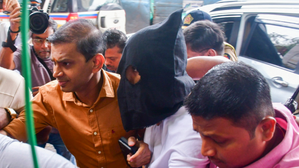 Worli hit-and-run case accused Mihir Shah being produced in a court in Mumbai Tuesday July 16 2024