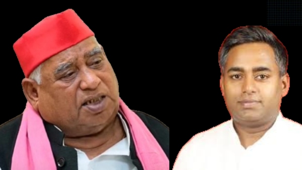 Faizabad MP Awadhesh Prasad and his son Ajit