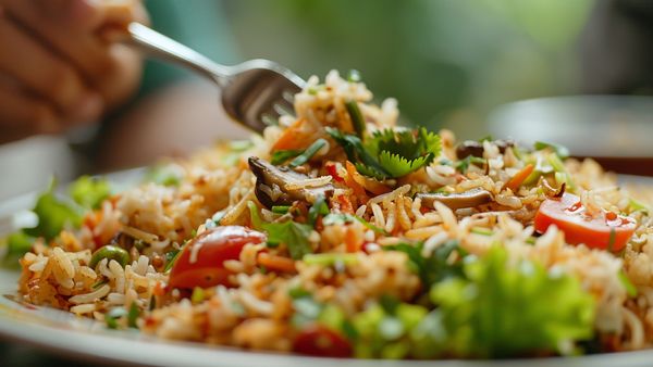 Easy Mushroom Fried Rice