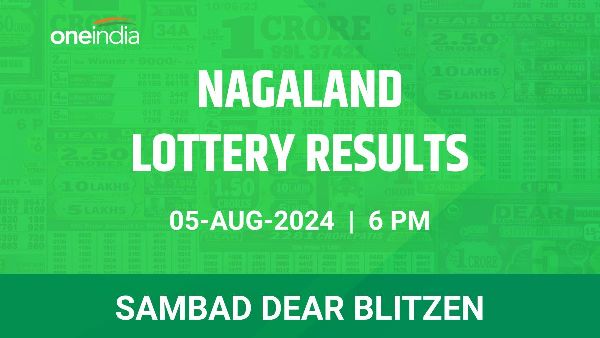 Results of the Nagaland State Lottery Dear Blitzen for August 5 at 6 PM