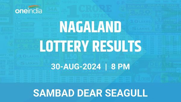 Results of the Nagaland State Lottery Dear Seagull for August 30 at 8 PM