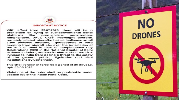 Delhi Police Advisory For August 15 Flying Restrictions Imposed Over Delhi For Independence Day Celebrations