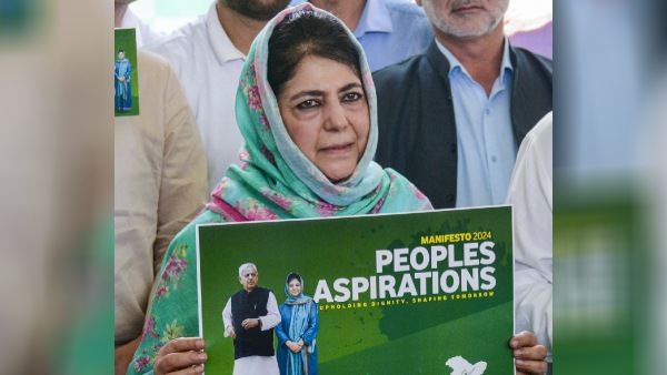 PDP Chief Mehbooba Mufti