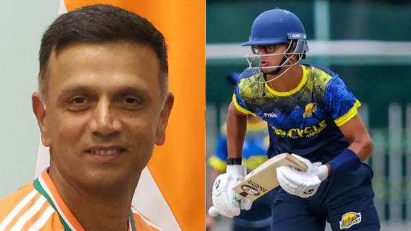 Rahul Dravid and his son Samit Dravid