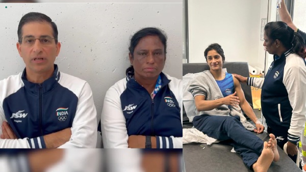 PT Usha meets Vinesh Phogat PT Usha meets Vinesh Phogat