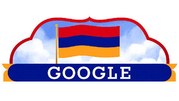 Google Doodle Celebrates Armenia's Independence Day With Flag Tribute