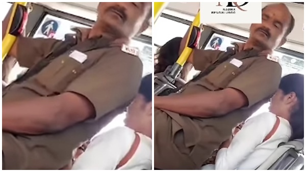 Bengaluru Bus Conductor Caught Sitting On Ladies Seat Armrest In Viral Video Misconduct Or Misunderstanding