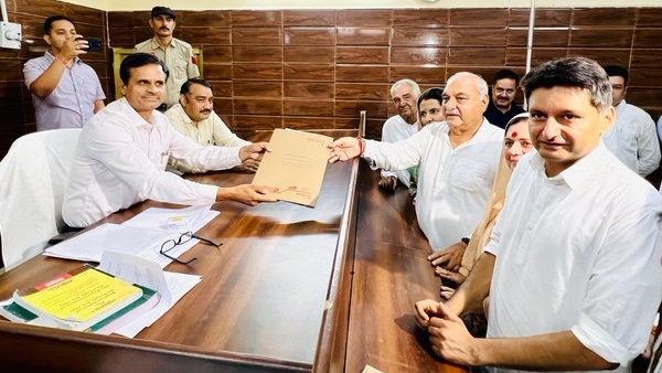 Haryana Polls Congress Bhupinder Singh Hooda Assembly Speaker Gian Chand Gupta File Nominations