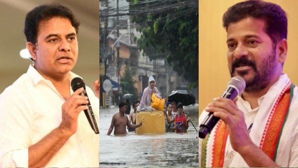 Telangana Floods BRS KTR Slams Revanth Reddy With A Zero Post Says CM Is Tweeting From US Doing Nothing