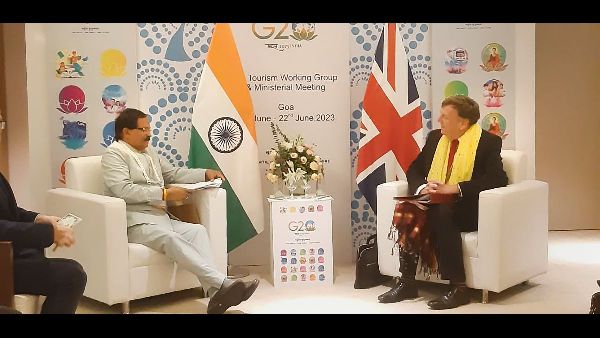 Shekhawat Meets Tourism Ministers at G20