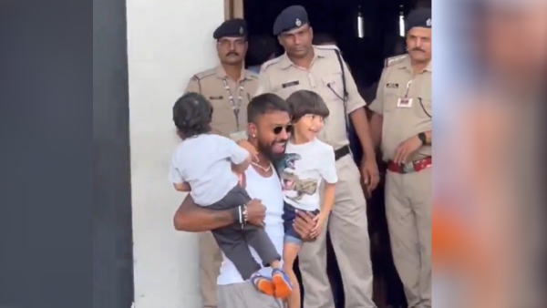 Hardik Pandya With Son Agastya