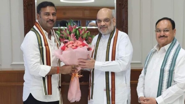 Home Minister Amit Shah BJP Chief JP Nadda and AJSU Chief Sudesh Mehto