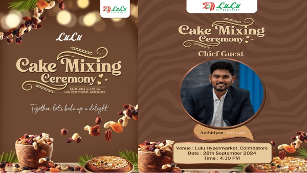 Lulu Hypermarket Coimbatore Hosts Grand Cake Mixing Ceremony and Doughnut Fest