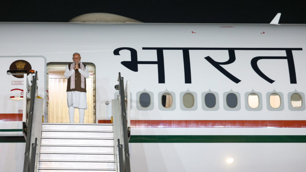 Prime Minister Narendra Modi emplanes for USA Prime Minister Narendra Modi emplanes for USA