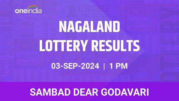 Results of the Nagaland State Lottery Dear Godavari for September 3 at 1 PM