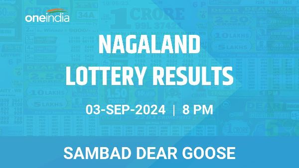 Results of the Nagaland State Lottery Dear Goose for September 3 at 8 PM