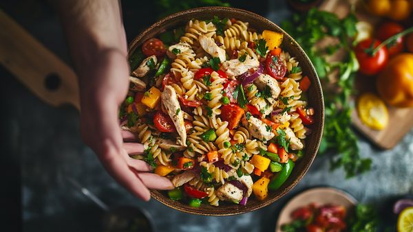 Easy Pasta Salad with Chicken Recipe