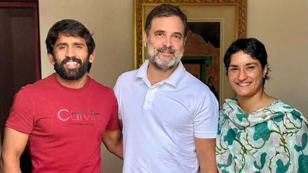 Haryana Assembly Elections 2024 Vinesh Phogat To Run From Julana Bajrang Punia From Badli - REPORTS Haryana Assembly Elections 2024 Vinesh Phogat To Run From Julana Bajrang Punia From Badli - REPORTS