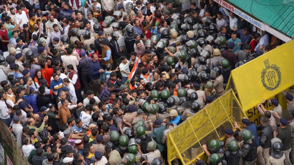 Shimla Clashes Protests Over Alleged Illegal Mosque Construction