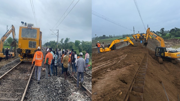 Telangana See Railway Restoration Work Pictures After Devastating Hyderabad Rains Trains To Resume Soon