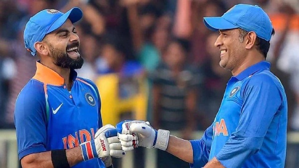 Virat Kohli and MS Dhoni File Pic