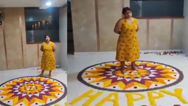 Woman Destroying Pookalam At Bengaluru Apartment Complex During Onam Draws Ire