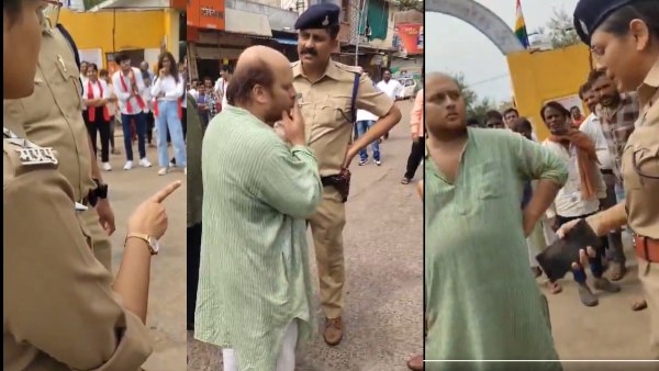Aditya Vikram Singh involved in a heated argument with the police officers
