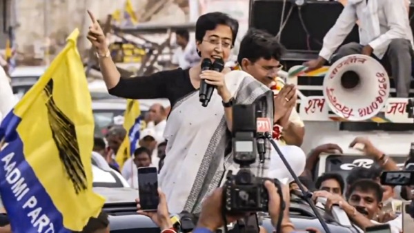 Delhi CM Atishi Conducts Roadshow