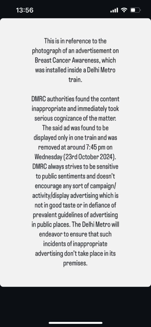 Delhi Metro s Oranges Ad Sparks Outrage