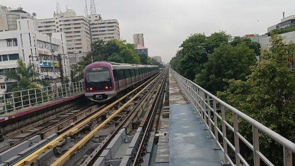 Namma Metro Purple Line Tree Blocks Tracks Services Limited Between Indiranagar and Baiyappanahalli Namma Metro Purple Line Tree Blocks Tracks Services Limited Between Indiranagar and Baiyappanahalli