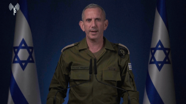 Israeli military spokesperson Rear Adm Daniel Hagari