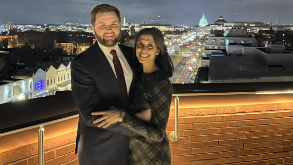 JD Vance with his wife Usha Vance JD Vance with his wife Usha Vance