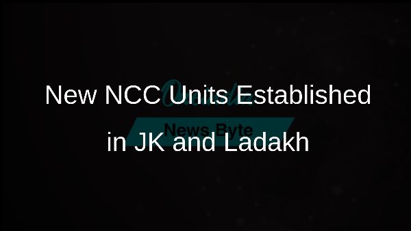 New NCC Units Established in JK and Ladakh