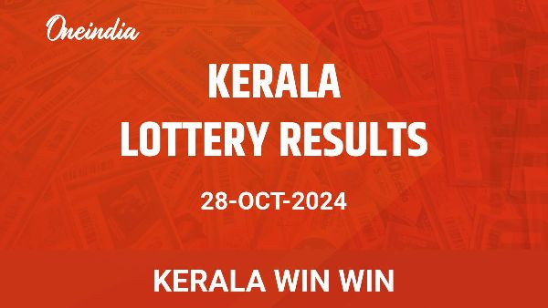 Results of the Kerala State Lottery Win Win for October 28