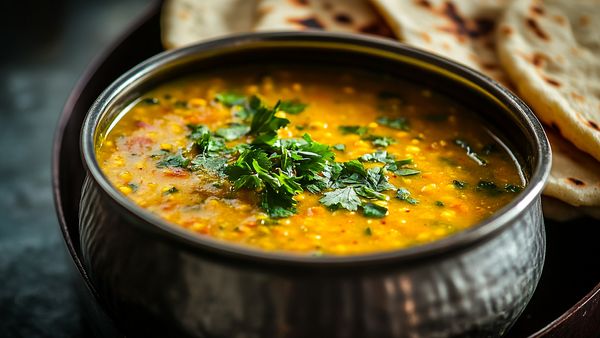 Delicious Khatti Dal with Tamarind Pigeon Peas