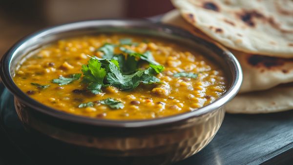 Delicious Khatti Dal with Tamarind Pigeon Peas
