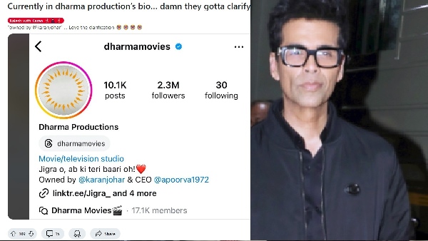 Is Reliance Set To Acquire A Stake In Karan Johar s Dharma Productions Social Media Account Bio Says This