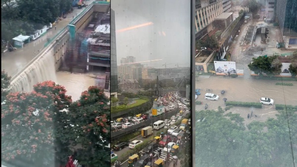Bengaluru Flooding Manyata Tech Park Turns Into Manyata Tech Falls Amid Torrential Rains
