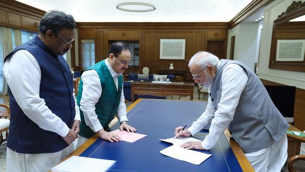 PM Modi Renews Membership As BJP s First Active Member