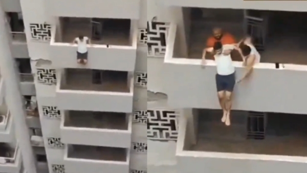 WATCH Noida Man Rescued