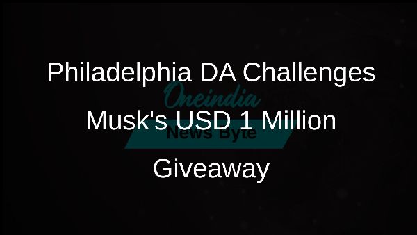 Philadelphia DA Challenges Musks USD 1 Million Giveaway