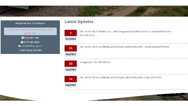 RRB Technician Recruitment 2024