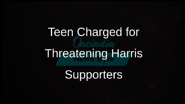 Teen Charged for Threatening Harris Supporters