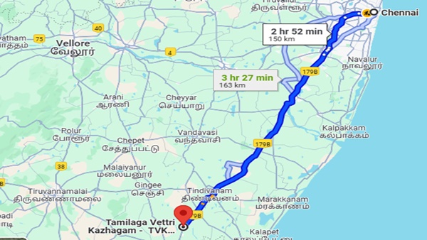 TVK Maanaadu Place Name How To Reach Vijay s Political Rally Location Using Google Maps
